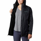 Columbia Switchback Lined Long manteau long doublé pour femme - Noir