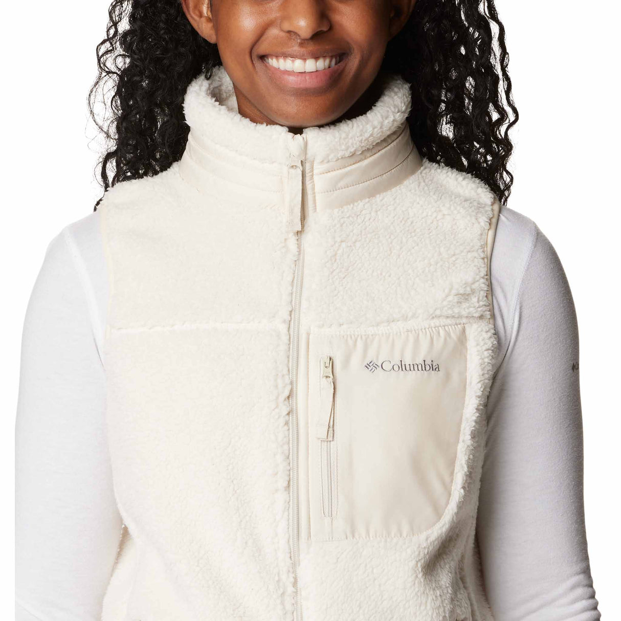 Columbia West Bend Full-Zip veste laine polaire pour femme - Chalk