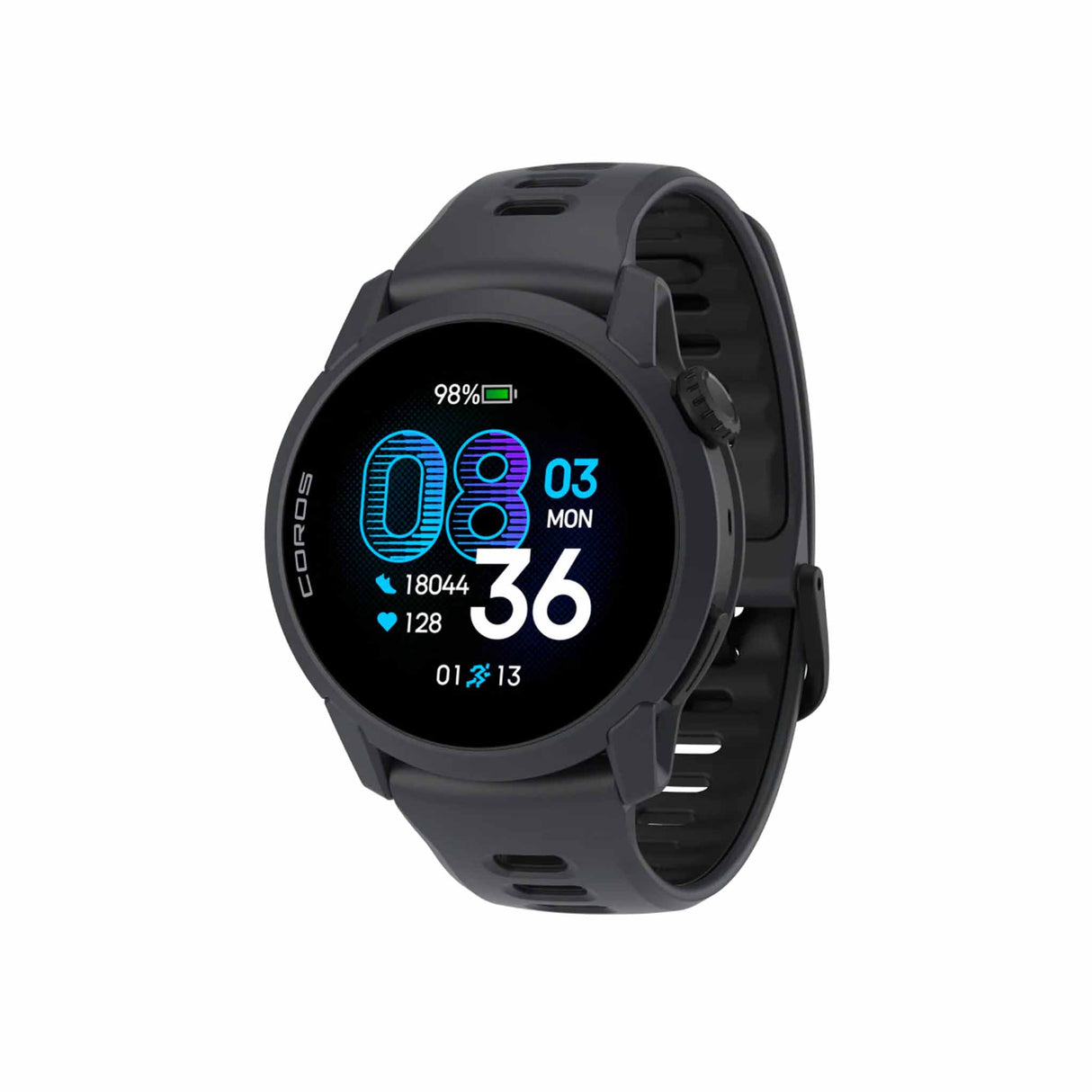 Coros Pace 4 GPS Sport Watch - Black / Silicone Band