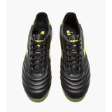 Diadora Brasil Icon LT+LP12 chaussures de soccer à crampons - Noir / Jaune Fluo