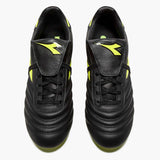 Diadora Brasil Icon LT T MDPU chaussures de soccer à crampons - Noir / Jaune Fluo