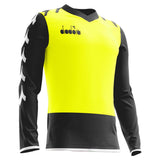 Diadora Tricolor maillot de gardien de but de soccer adulte et enfant - Jaune / Noir / Blanc