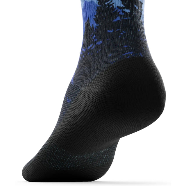 Outway Dreamline Summit Crew unisex running sock - Blue - heel view