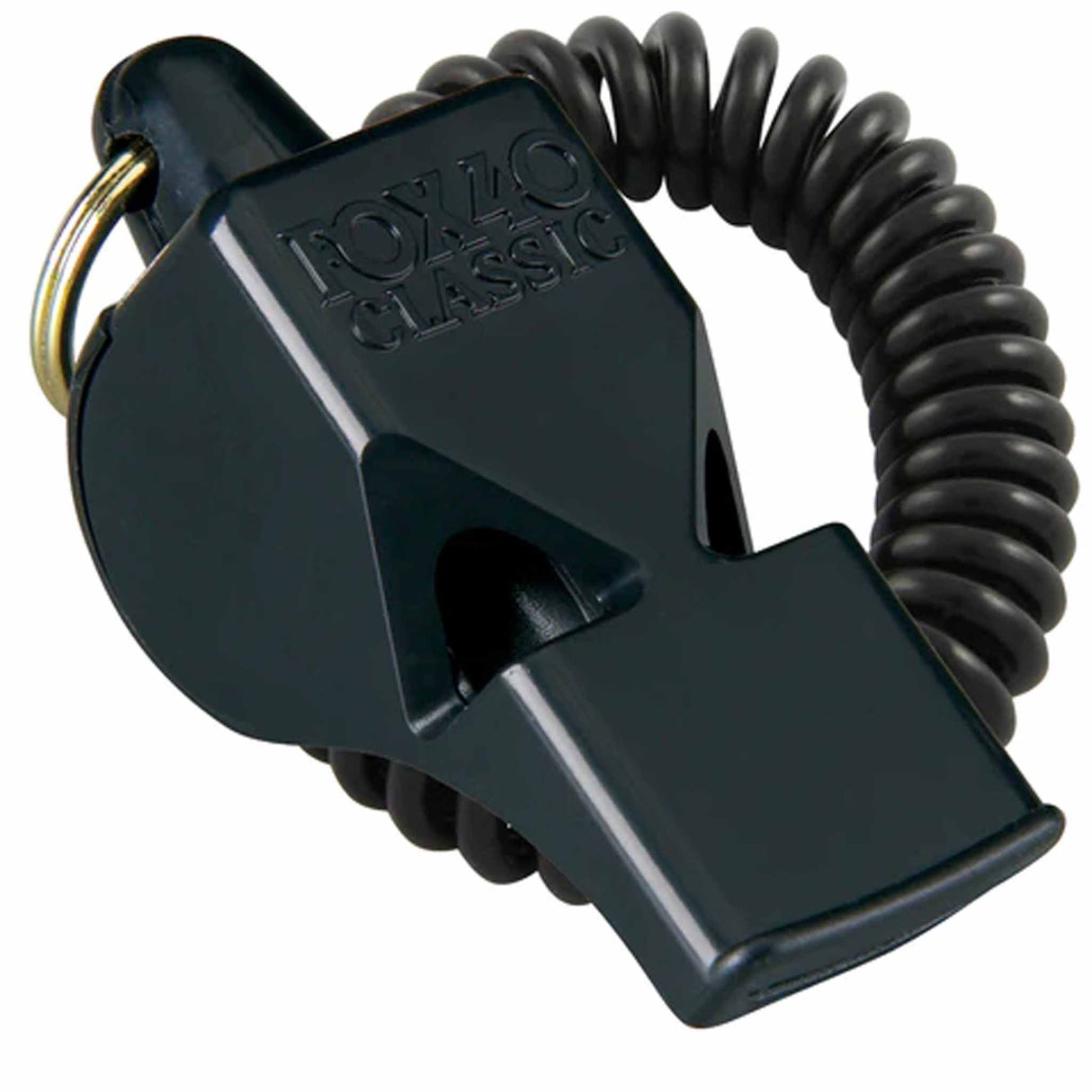 Fox 40 Classic Safety sifflet d'arbitre - Noir / Flexxcoil