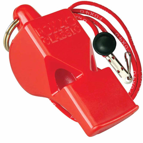 Fox 40 Classic Safety sifflet d'arbitre - Rouge / Cordon au cou