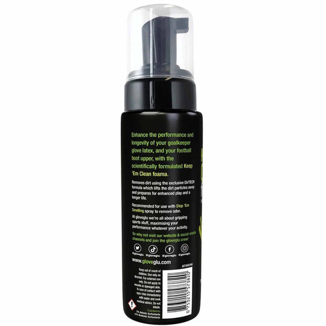 GloveGlu GloveGlu Keep 'em Clean Foama nettoyant pour gants et chaussures de soccer