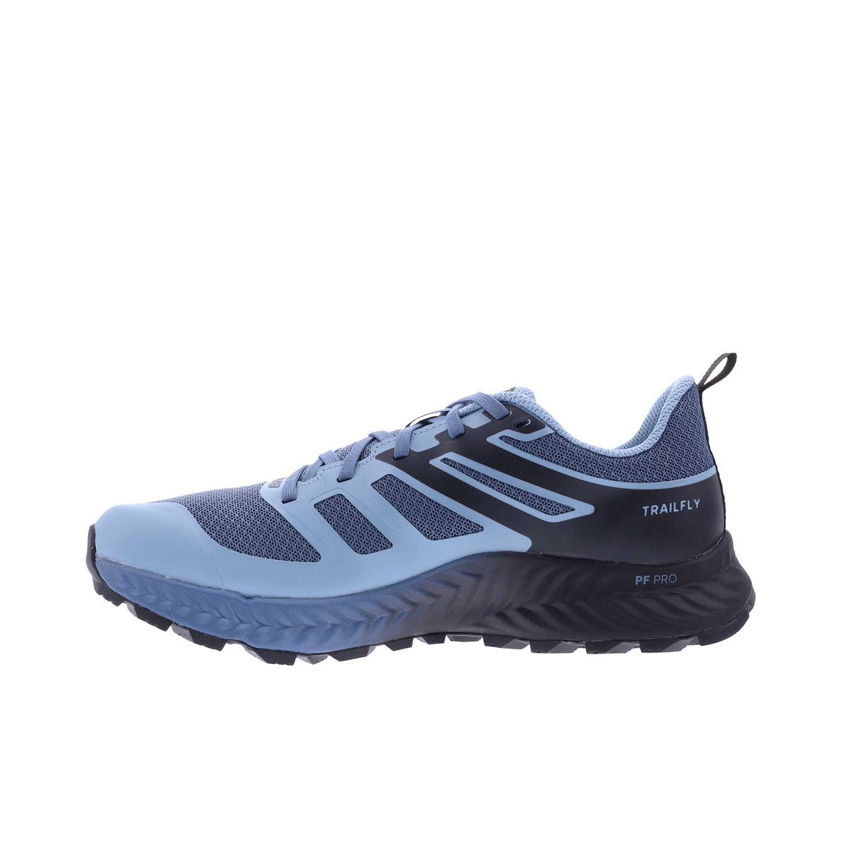 Inov-8 TrailFly souliers de course trail femme lateral - Blue Grey/Black/Slate