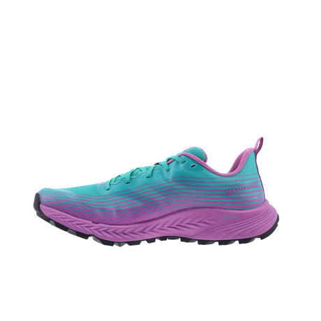 Inov-8 TrailFly Speed souliers de trail femme lateral - Aqua/Purple