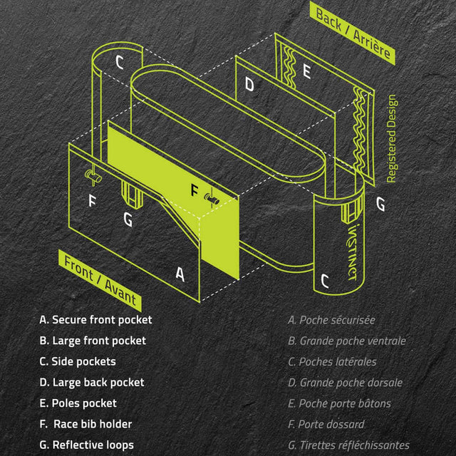 Instinct Instinct Reflex ceinture de course en sentier