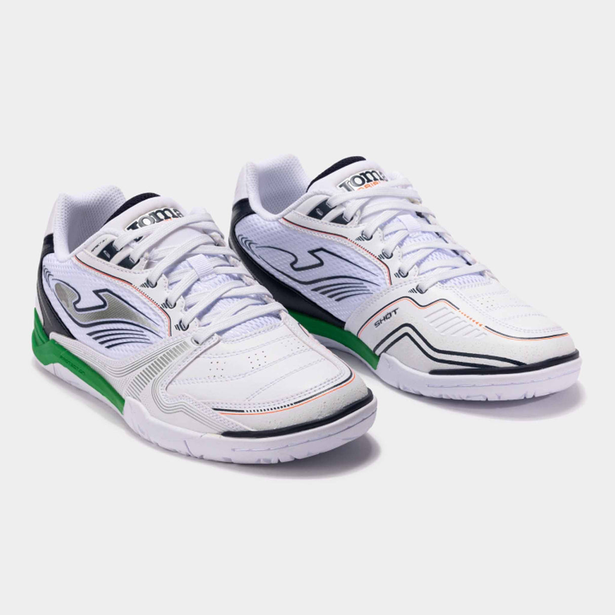 Joma Dribling 502 Futsal Indoor Soccer Shoes - White / Green