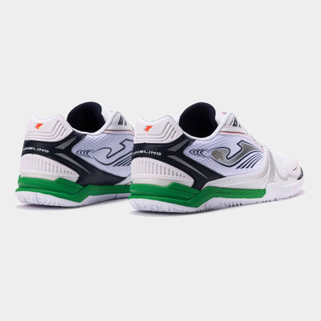 Joma Dribling 502 Futsal Indoor Soccer Shoes - White / Green