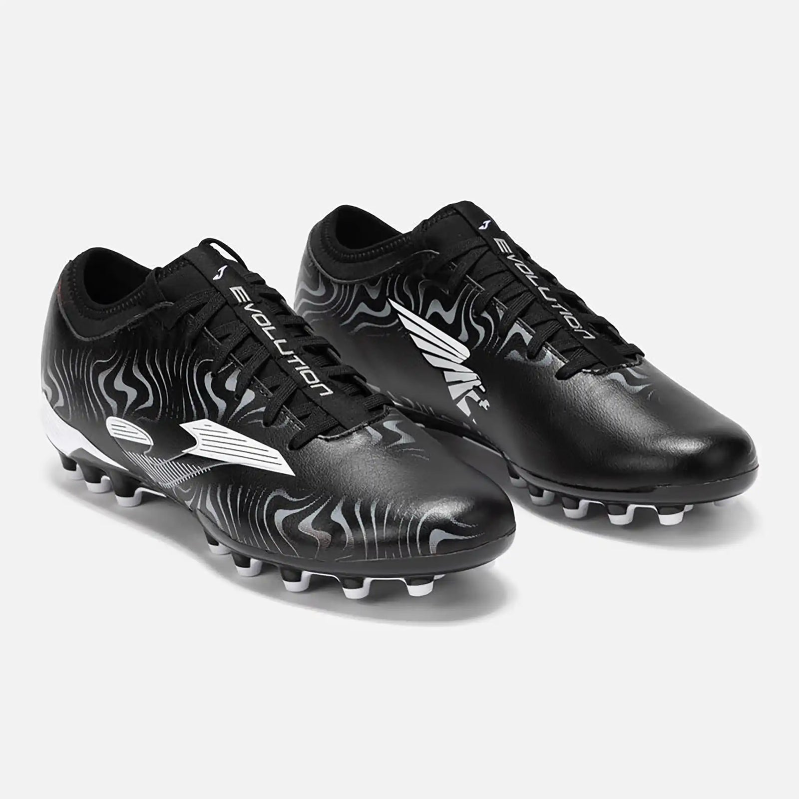 Joma Evolution JR 2501 AG Chaussures de soccer gazon artificiel pour enfants - Noir / Blanc