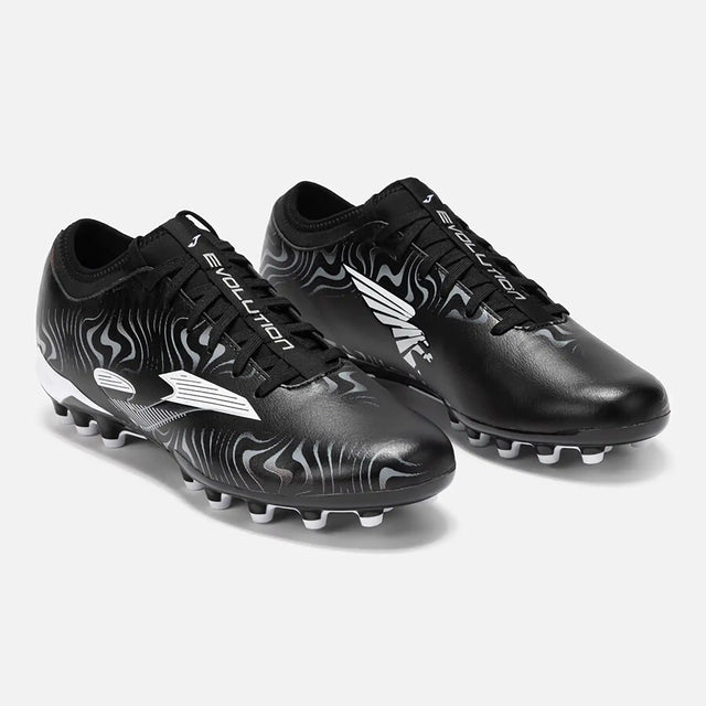 Joma Evolution JR 2501 AG Chaussures de soccer gazon artificiel pour enfants - Noir / Blanc