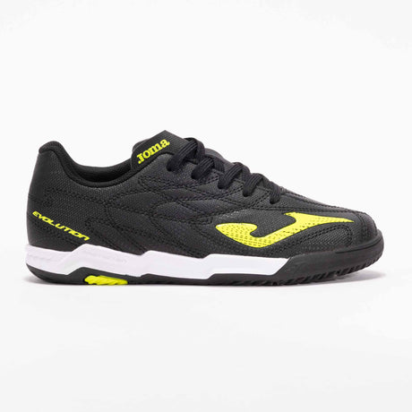 Joma Evolution JR 2501 Futsal Indoor Soccer Shoes - Black / Yellow