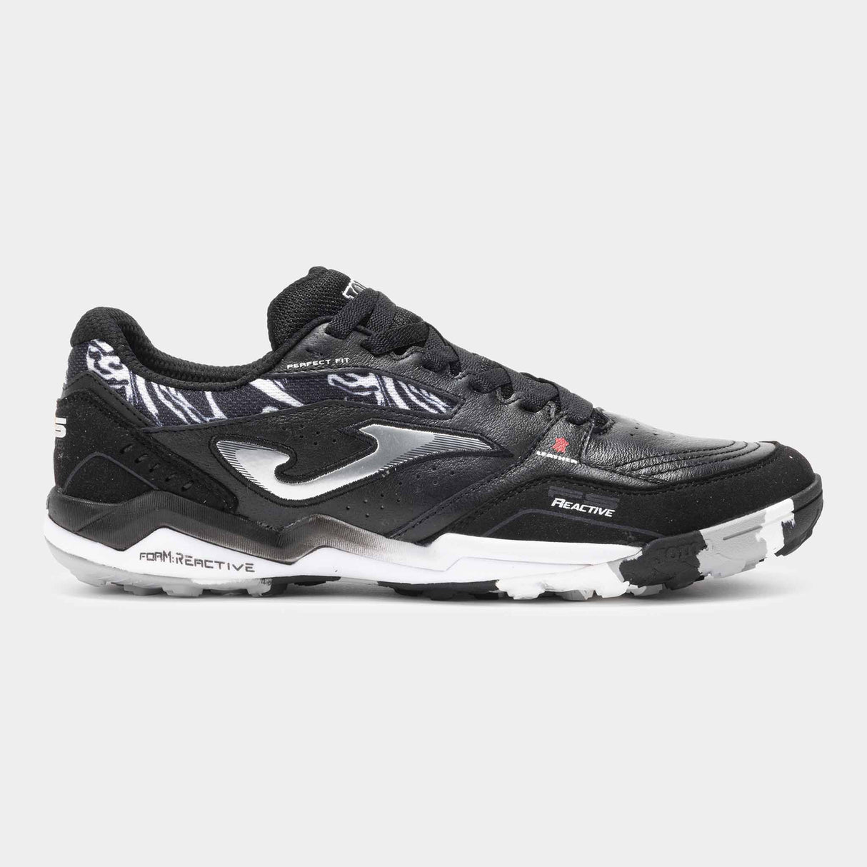 Joma FS Reactive 2501 Turf Soccer Shoes - Black / White
