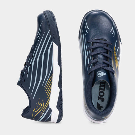 Joma Propulsion JR 2503 Futsal Indoor Soccer Shoes - Blue / Gold
