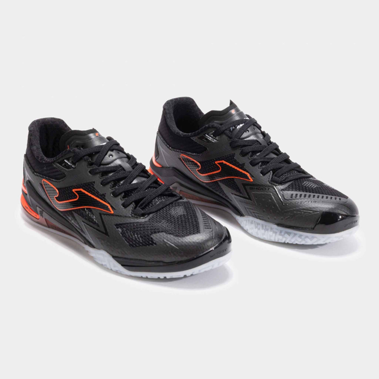 Joma Regate Reactive 2501 Futsal Indoor Soccer Shoes - Black / Bright Orange