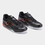 Joma Regate Reactive 2501 Futsal Indoor Soccer Shoes - Black / Bright Orange