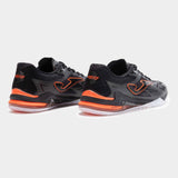 Joma Regate Reactive 2501 Futsal Indoor Soccer Shoes - Black / Bright Orange