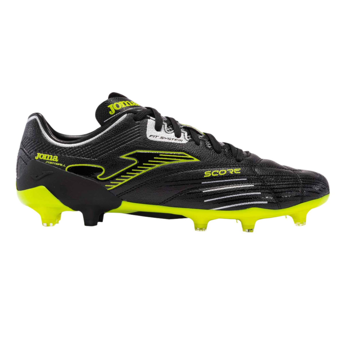 Joma Score FG chaussures de soccer à crampons adulte - Noir / Jaune