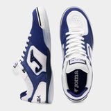 Joma Top Flex 2534 Futsal Indoor Soccer Shoes - White / Royal Blue