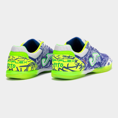 Joma Top Flex 2564 Pito Futsal Indoor Soccer Shoes - Blue / White / Green