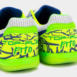 Joma Top Flex 2564 Pito Futsal Indoor Soccer Shoes - Blue / White / Green