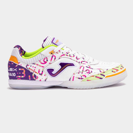 Joma Top Flex 2572 Amandinha Futsal Indoor Soccer Shoes - White / Purple