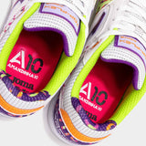 Joma Top Flex 2572 Amandinha Futsal Indoor Soccer Shoes - White / Purple