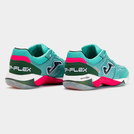 Joma Top Flex Plus 2515 Futsal Indoor Soccer Shoes - Turquoise / White