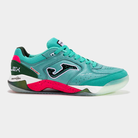Joma Top Flex Plus 2515 Futsal Indoor Soccer Shoes - Turquoise / White