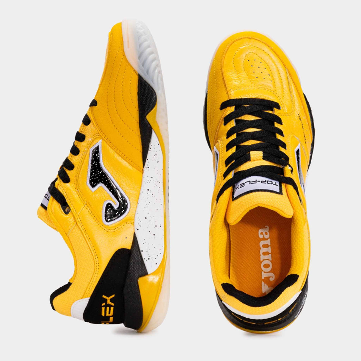 Joma Top Flex Plus 2528 Futsal Indoor Soccer Shoes - Yellow / Black