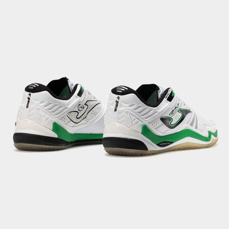 Joma Top Flex Ultimate 2502 Futsal Indoor Soccer Shoes - White / Green
