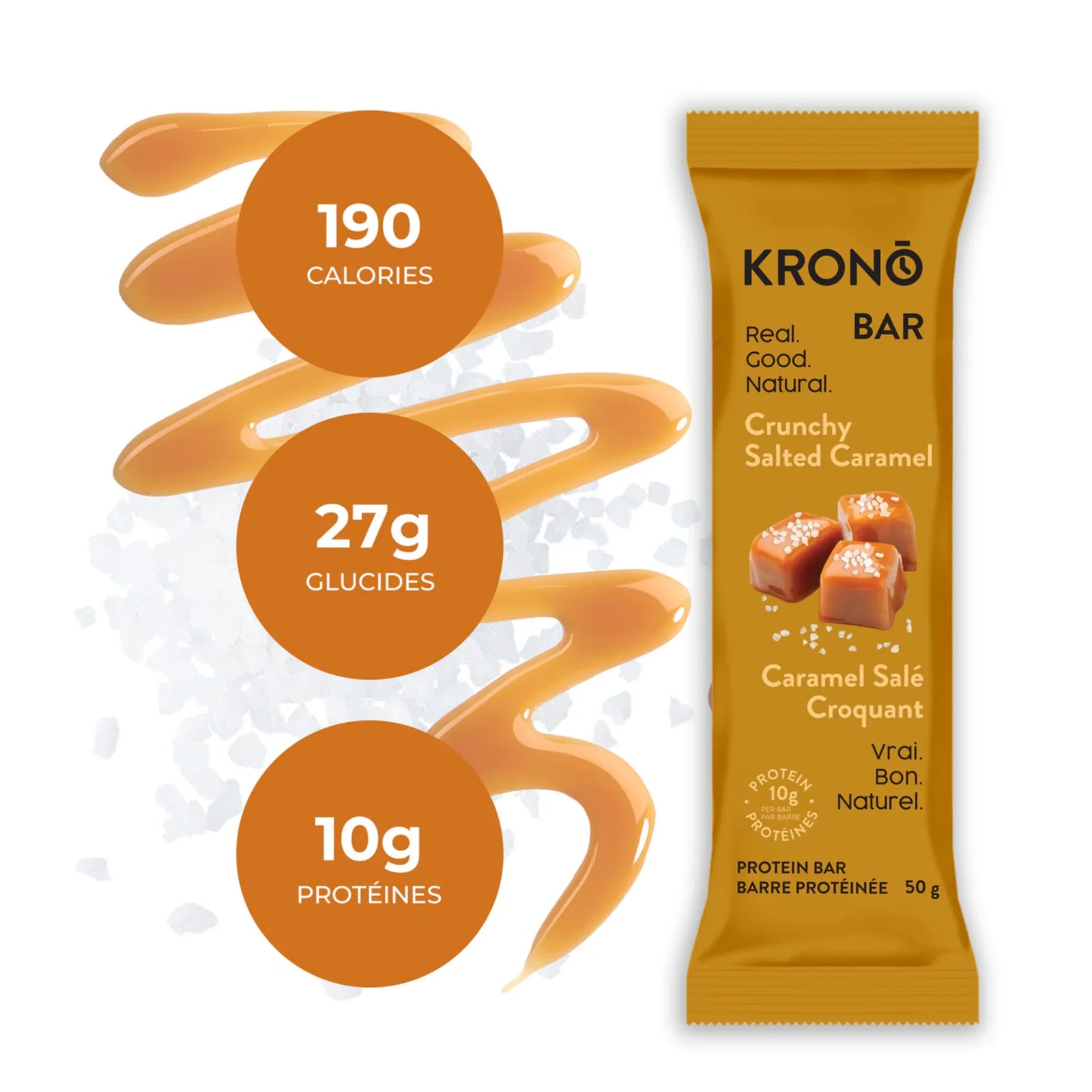 Krono Nutrition Protein Bars Salted Caramel