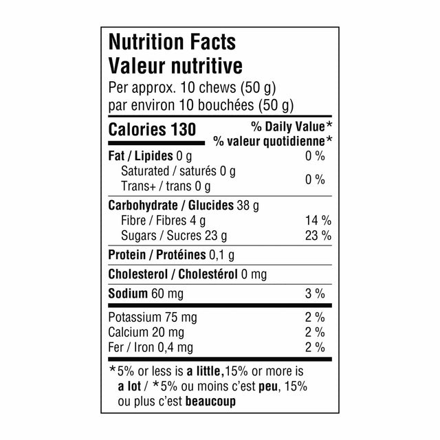 Krono Nutrition Krono Nutrition Chews érable et framboise - Boîte de 12