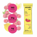 Krono Nutrition Raspberry & Lemon Energy Bars - Box of 12