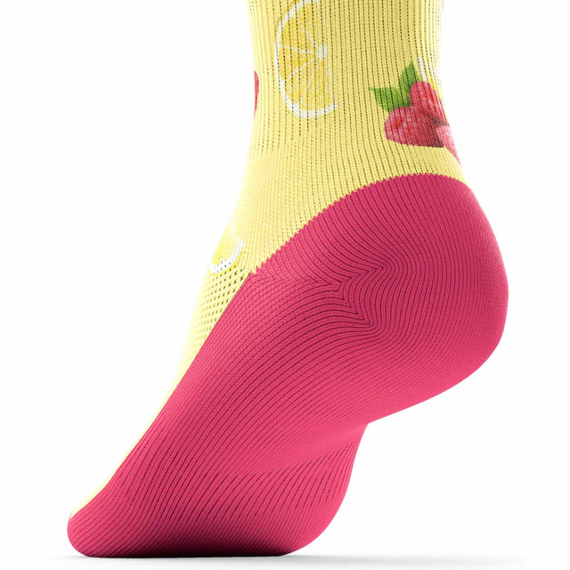Krono Nutrition Krono chaussettes Outway unisexes de course framboise citron