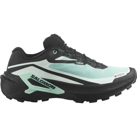 Salomon Genesis 2 GTX chaussures de course à pied trail femme - Lichen / Black / Clearly Aqua