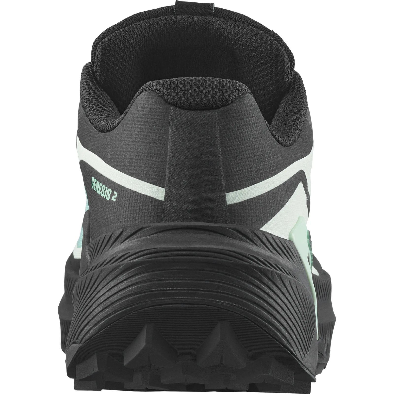 Salomon Genesis 2 GTX chaussures de course à pied trail femme - Lichen / Black / Clearly Aqua