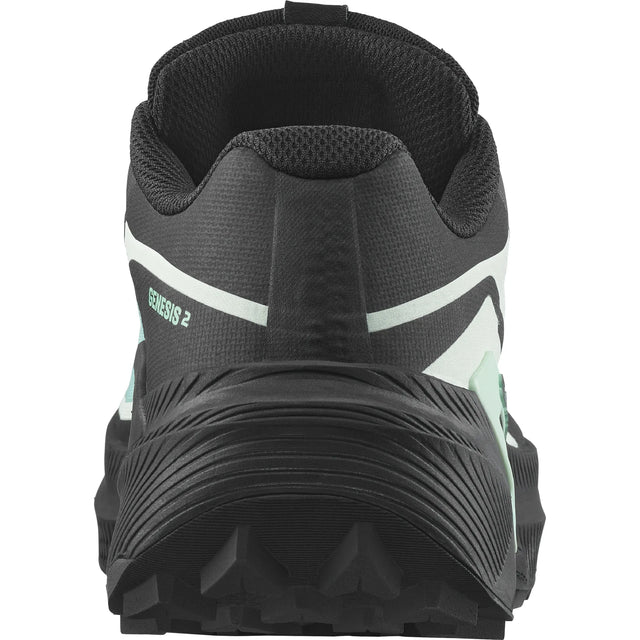 Salomon Genesis 2 GTX chaussures de course à pied trail femme - Lichen / Black / Clearly Aqua