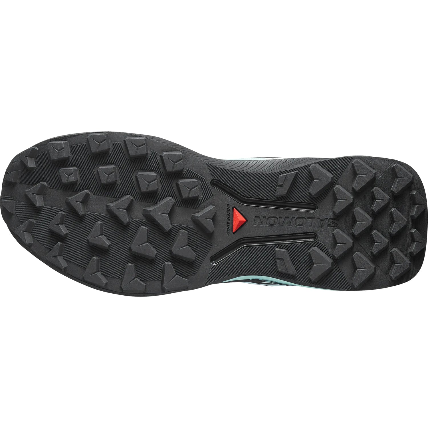 Salomon Genesis 2 GTX chaussures de course à pied trail femme - Lichen / Black / Clearly Aqua