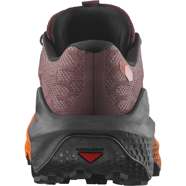 Salomon Ultra Glide 4 trail running shoes for women – Huckleberry / Black / Red Orange (product view 3)