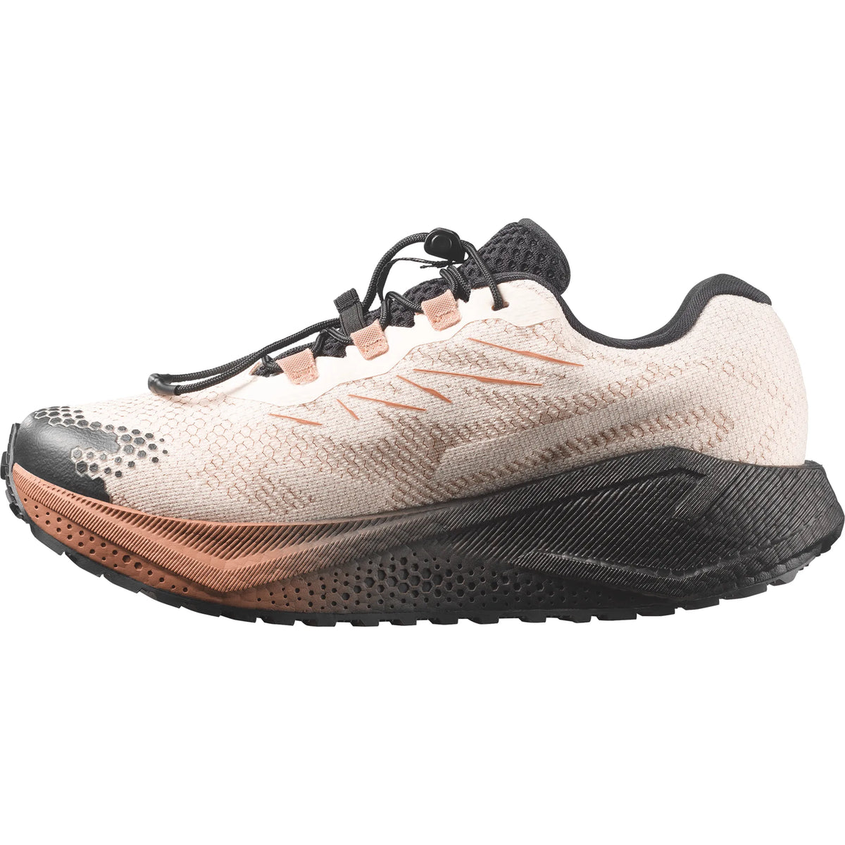 Salomon Aero Blaze 4 GRVL GTX running shoes for women - Vanilla Ice / Black, outsole view