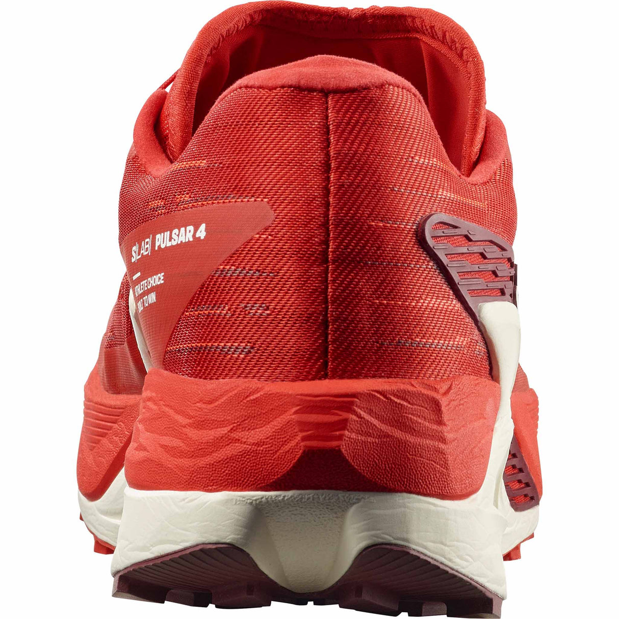 Salomon S/Lab Pulsar 4 Unisex Trail Running Shoes - Fiery Red / Vanilla Ice / Andorra