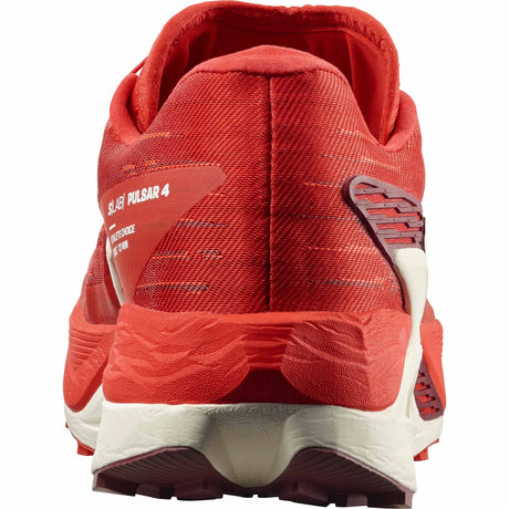 Salomon S/Lab Pulsar 4 Unisex Trail Running Shoes - Fiery Red / Vanilla Ice / Andorra