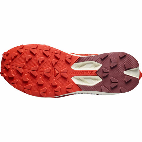 Salomon S/Lab Pulsar 4 Unisex Trail Running Shoes - Fiery Red / Vanilla Ice / Andorra