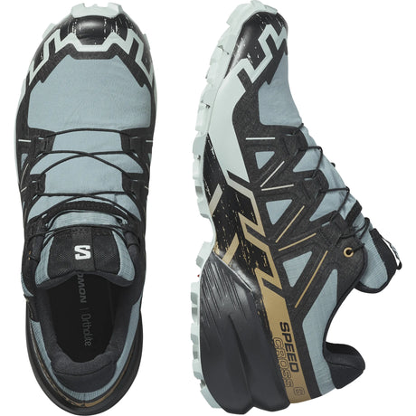 Salomon Speedcross 6 GTX chaussures de course à pied trail homme - Trooper / Black / Wood Thrush