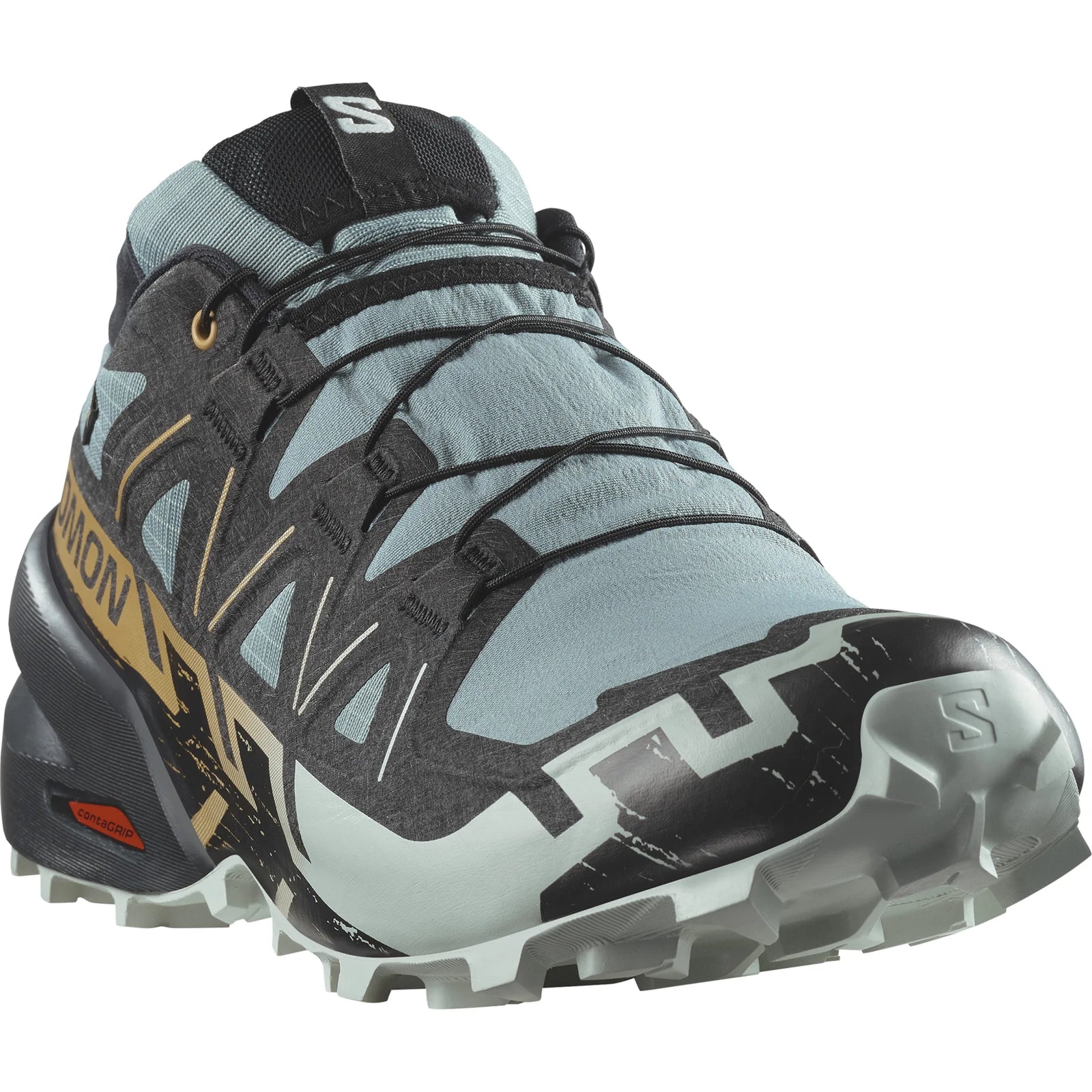Salomon Speedcross 6 GTX chaussures de course à pied trail homme - Trooper / Black / Wood Thrush
