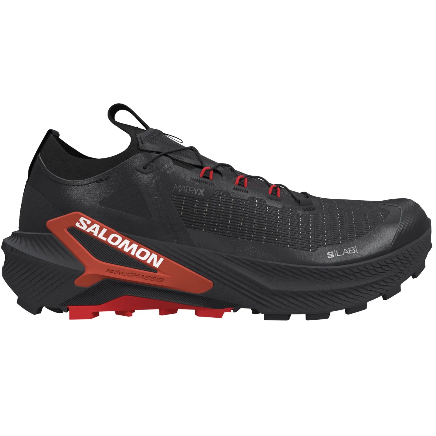 Salomon S/Lab Genesis 2 unisex trail running shoes – Iron / Black / Fiery Red, main view