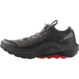 Salomon S/Lab Genesis 2 unisex trail running shoes – Iron / Black / Fiery Red, back (heel) view